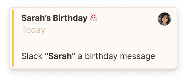 Birthday Notification